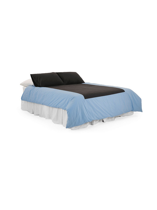 Island duvet cover - skyblue/black