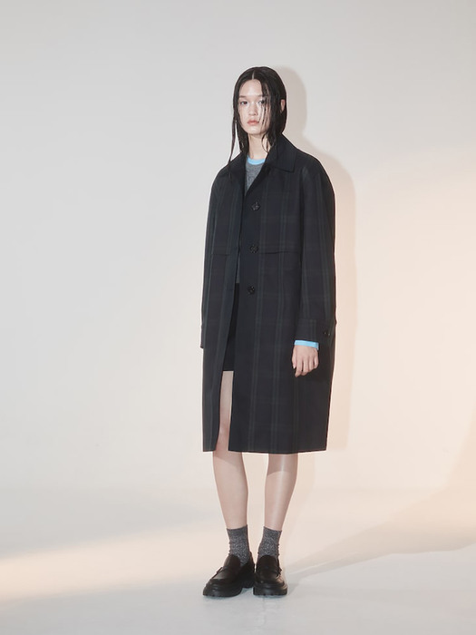 Signature Mac Trench Coat  Navy (KE2830M01R)