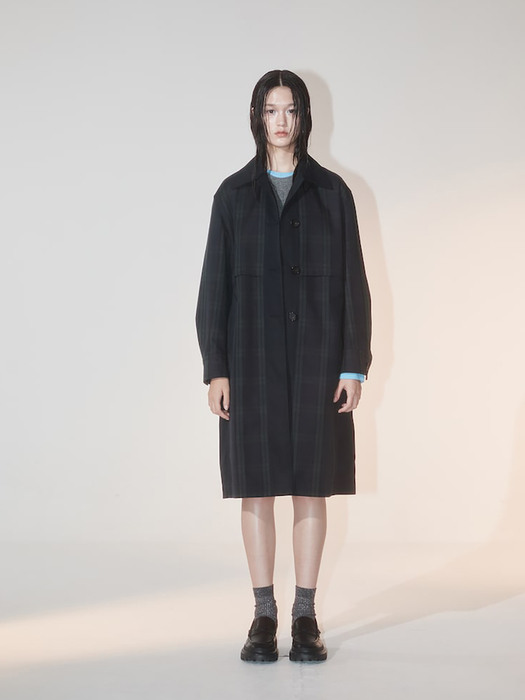 Signature Mac Trench Coat  Navy (KE2830M01R)