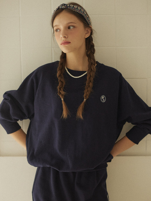 Rose Wappen Sweatshirt - Navy