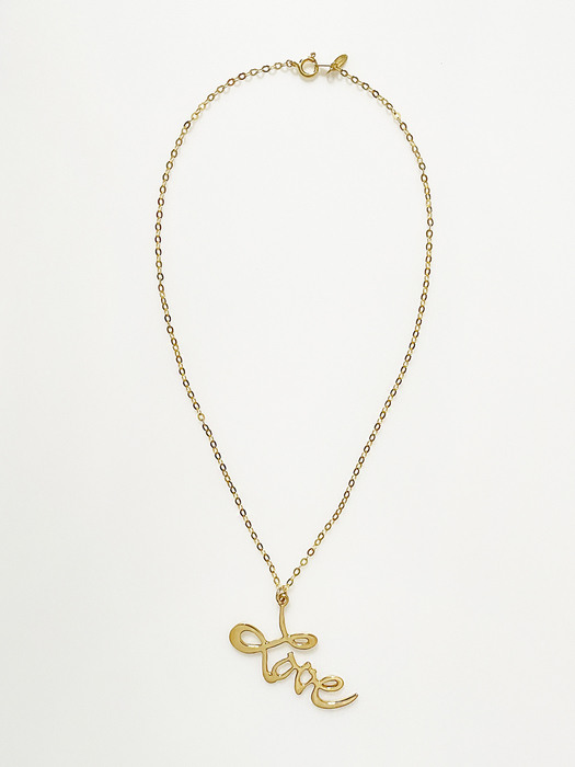 925 Big Love Necklace Gold