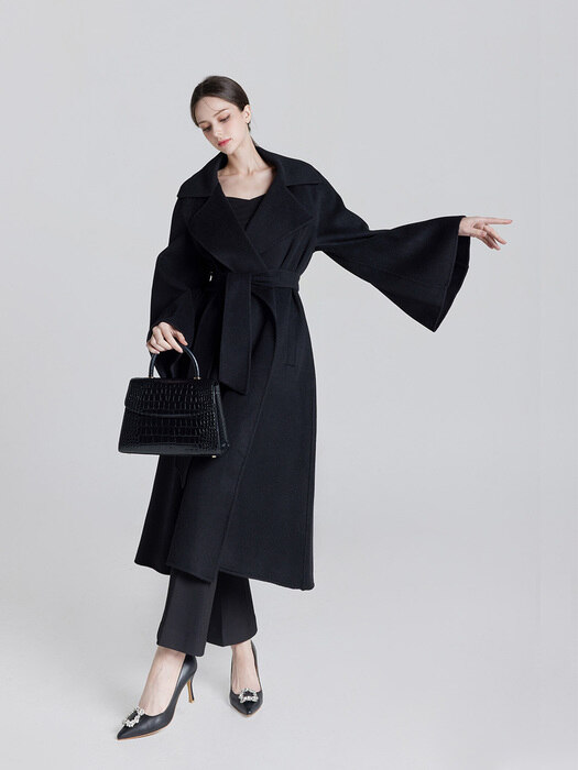 GRACE U그레이스유]Serena Handmade Coat (Black)