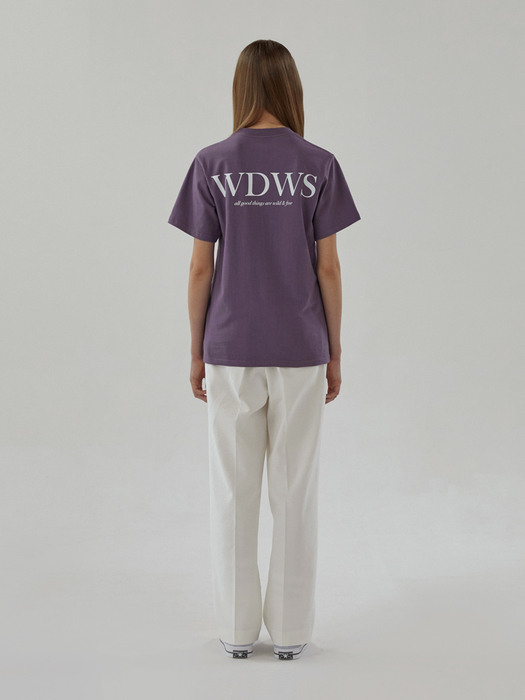 WDWS Big Logo T-SHIRT_Purple