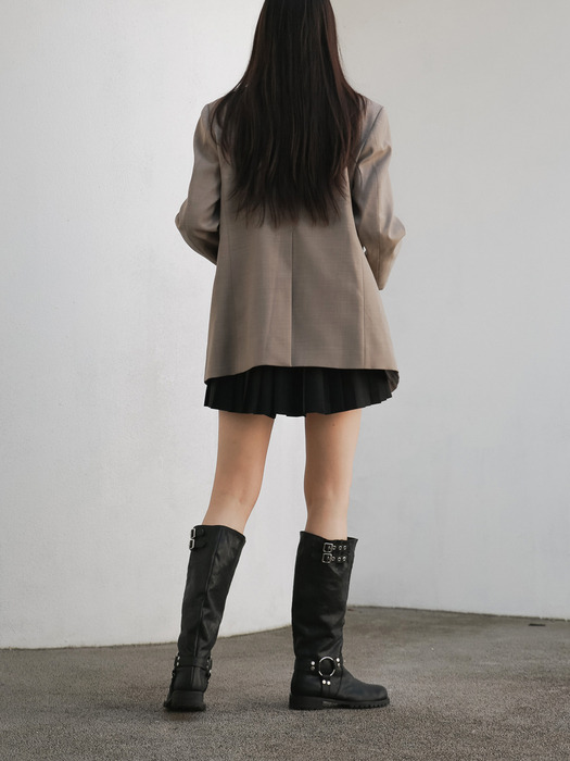 NO. Margaret Biker Long Boots_2colors