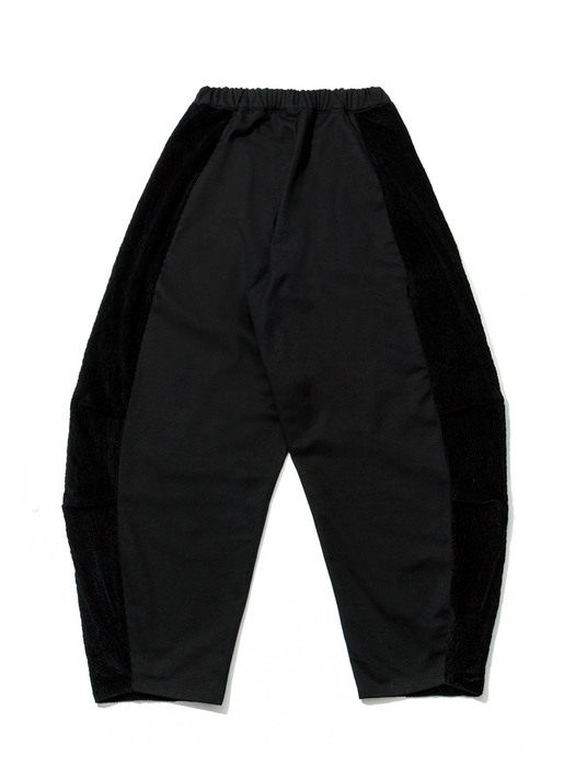 Side panel back double tuck pants