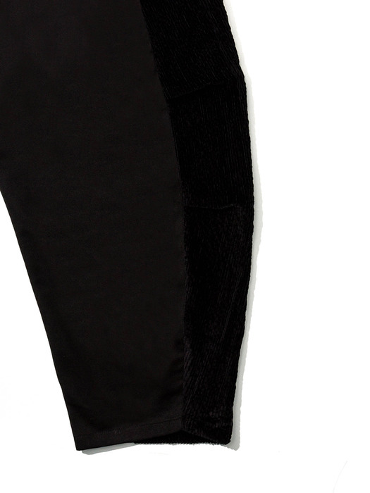 Side panel back double tuck pants