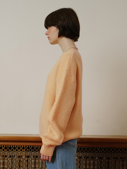 Dia Textured Sweater (Apricot)