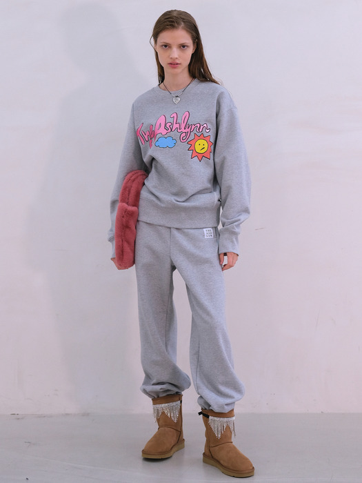 SUNNY STITCH SWEATSHIRT_GREY