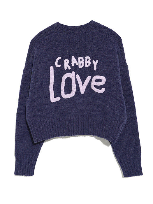 CRABBY LOVE CARDIGAN_BLUE
