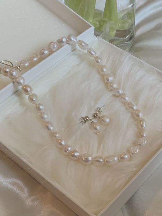 [SILVER925] Baroque pearl necklace