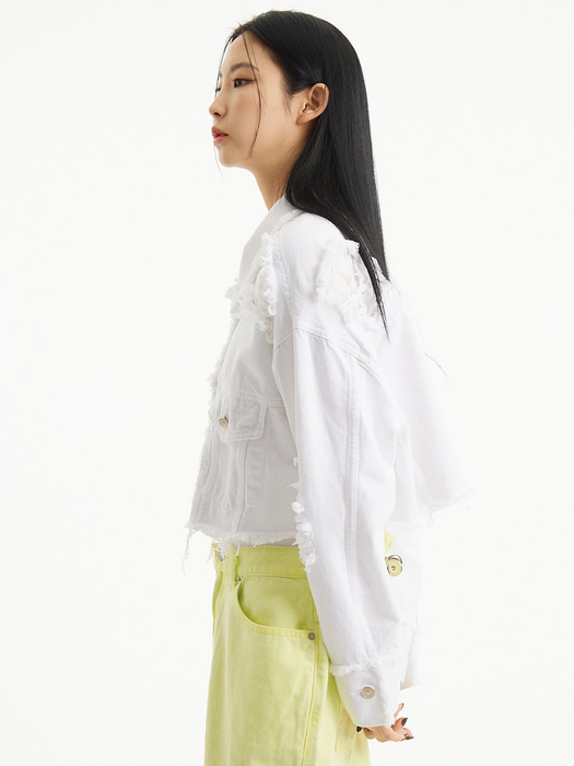 UP-386 디스트로이드자켓_DESTROYED JACKET WHITE