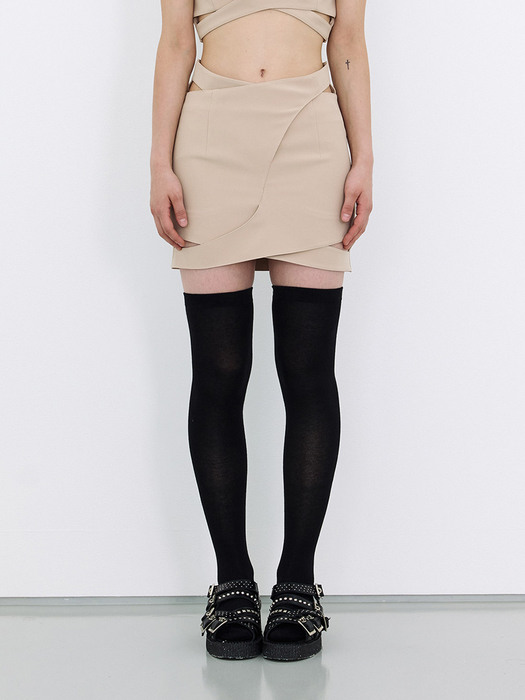 Criss-Cross  Mini Skirt_BE