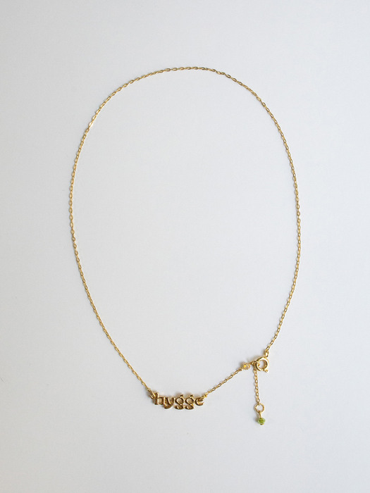 Hygge life slim chain necklace (gold)