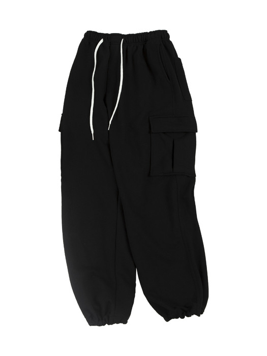 wide cago string sweat pants(3col)