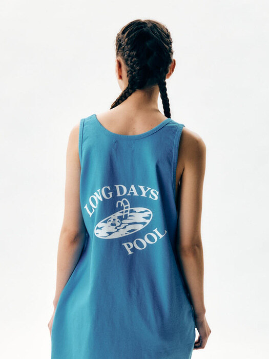 LONG DAYS POOL SLEEVELESS (MALIBU BLUE)