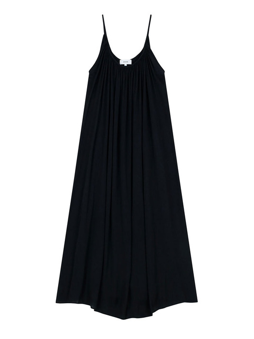 [SS24] GATHERED DRESS (BLACK)