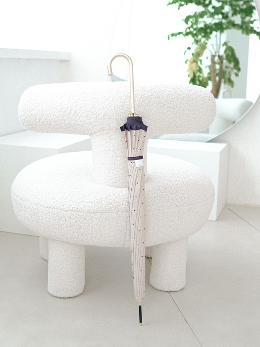 Wpc.우산 살대16개 튼튼한 핀도트 장우산 3923-06-001