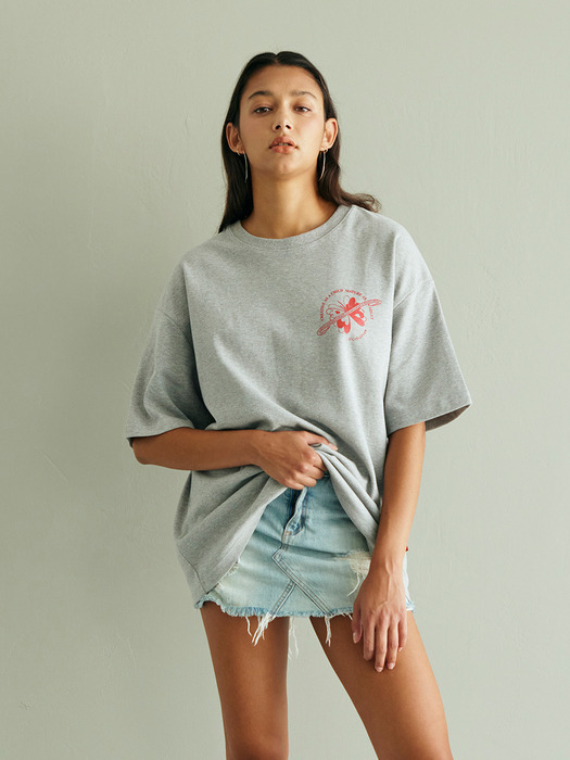 Butterfly Planet Tee_Grey