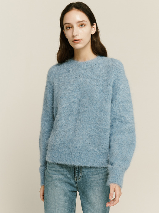 [KNIT] Hairy Volume Sleeve Pullover