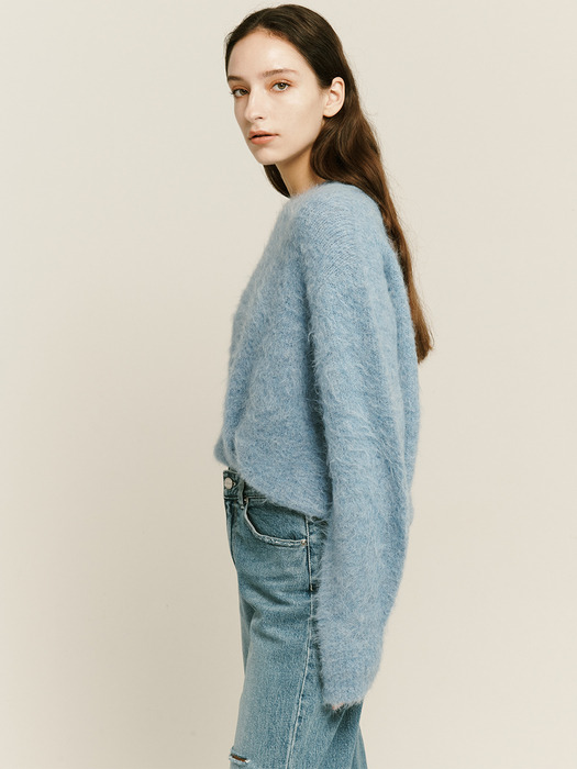[KNIT] Hairy Volume Sleeve Pullover