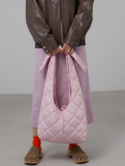 EMMA PADDING SHOULDER BAG_LIGHT PINK