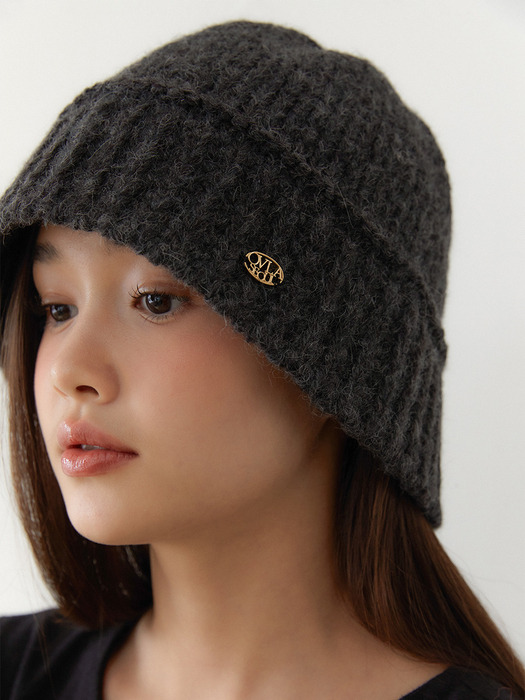 alpaca wool classic knit hat_2color HA001