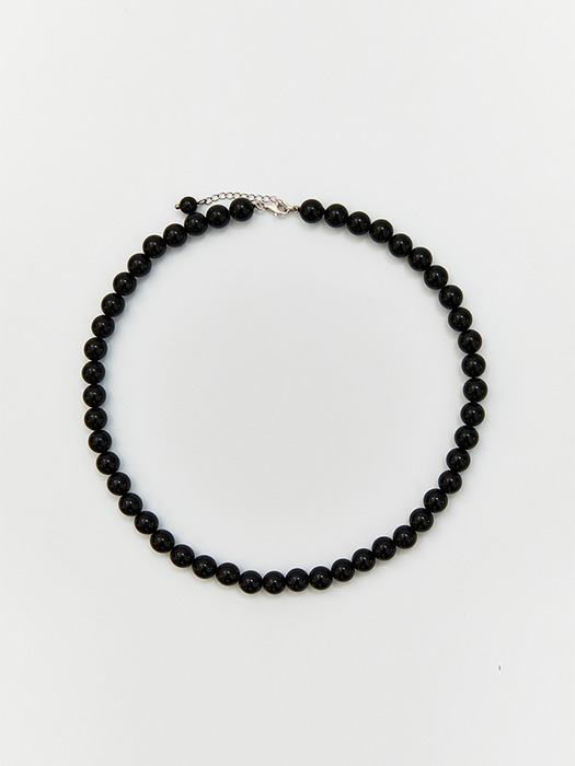 Onyx Ball Necklace 10mm