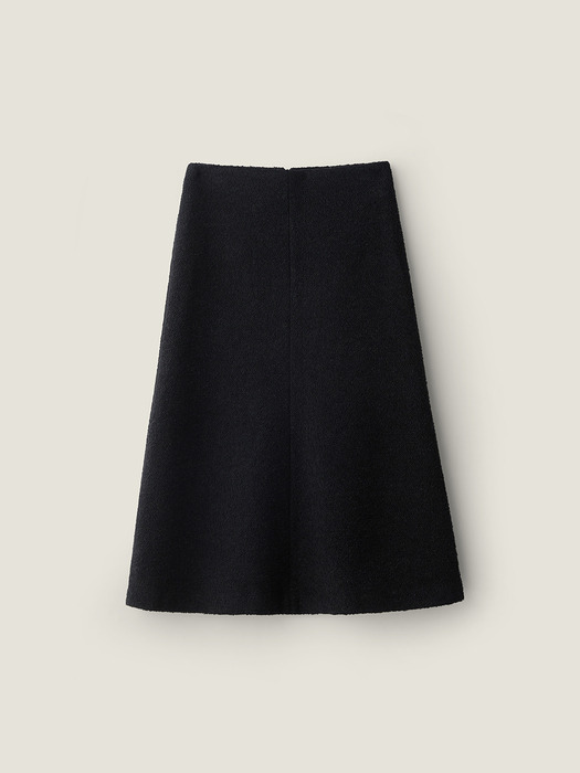 Boucle bell line skirt - Black