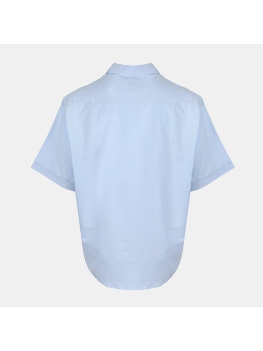 아미 톤온톤 체인스티치 코튼 셔츠 라이트 블루 USH201 CO0031 450