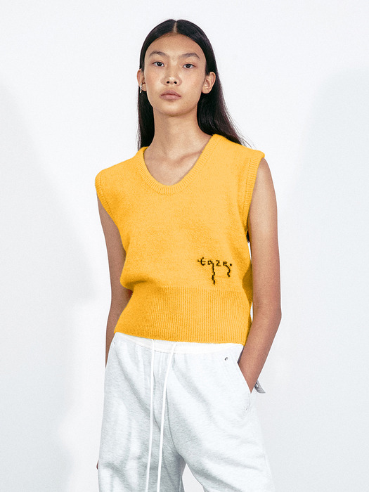 Euphoria Knit Vest (Yellow)