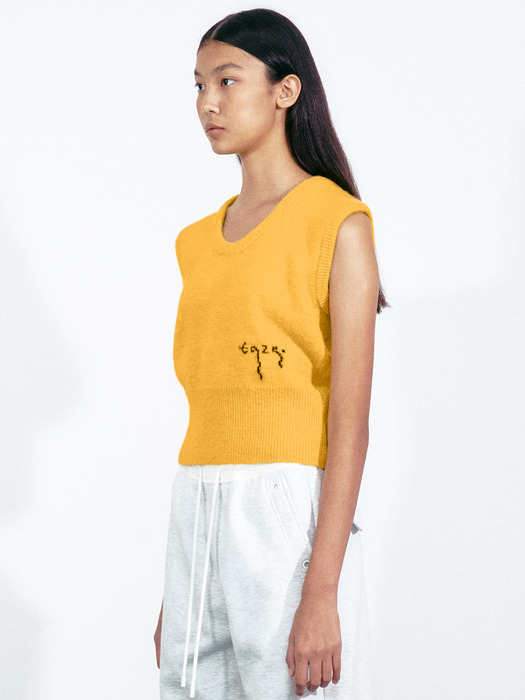 Euphoria Knit Vest (Yellow)