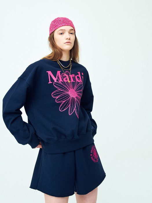 SWEATSHIRT FLOWERMARDI_NAVY VIOLET