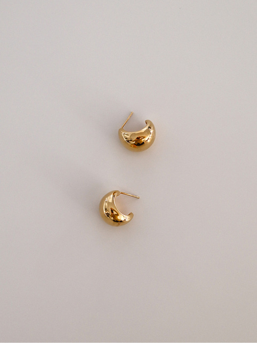 [단독] DEW bold earring_SILVER,GOLD