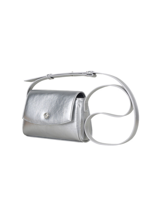 capture bag micro - crinkle silver