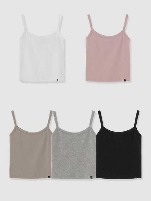 D. BASIC STRING SLEEVELESS TOP - 5 COLOR