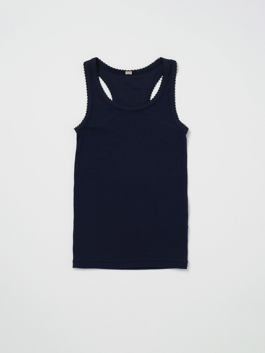 Via Simple lace sleeveless (Navy)