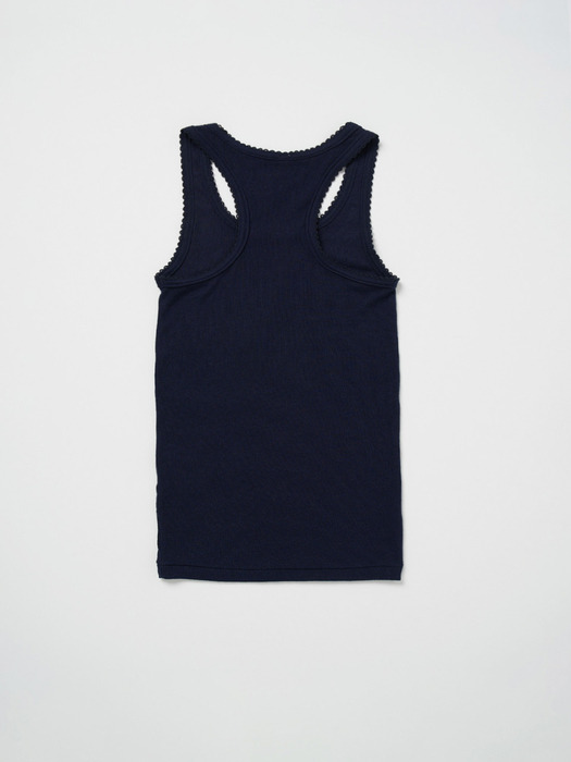 Via Simple lace sleeveless (Navy)