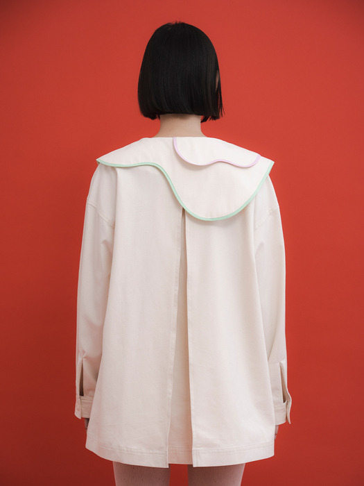 LALA Oxford Jacket-Ivory