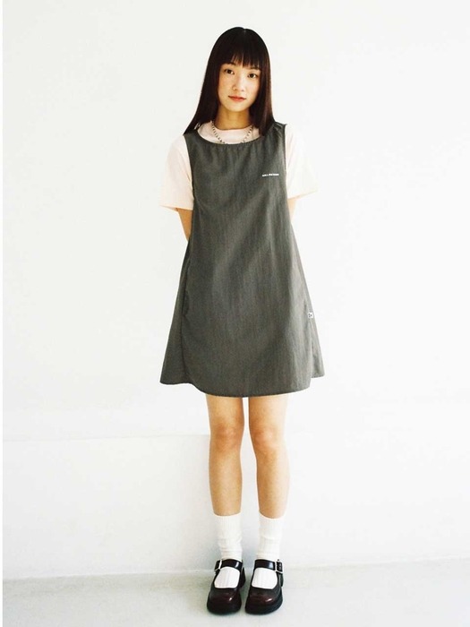 Baby Mini Dress _ Charcoal