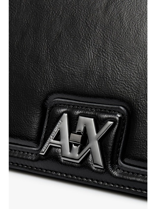 AX 여성 로고 클로저 미디엄 크로스바디백-블랙(A424170007)