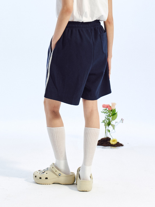 INDUSTRY RACE WIDE SHORT PANTS_Navy