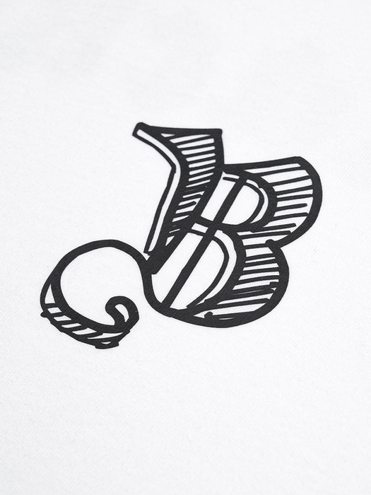 BBD Sketch Logo T-Shirt (White)