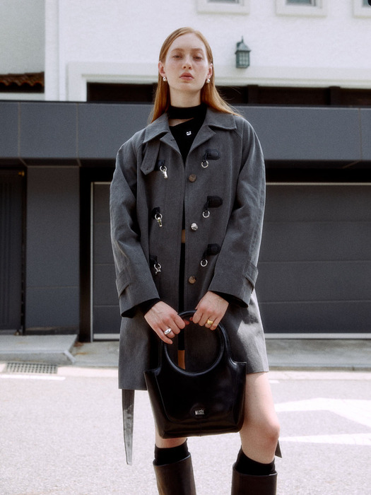 LAFAYETTE Mac Trench Duffle Coat_Charcoal Gray