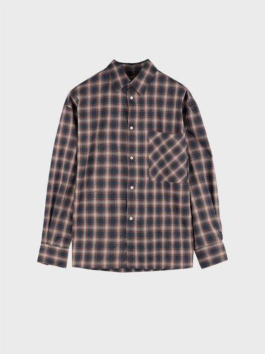 MEDIUM CHECK SHIRT_ORANGE