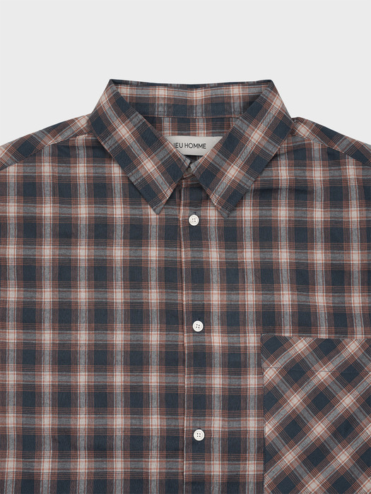 MEDIUM CHECK SHIRT_ORANGE