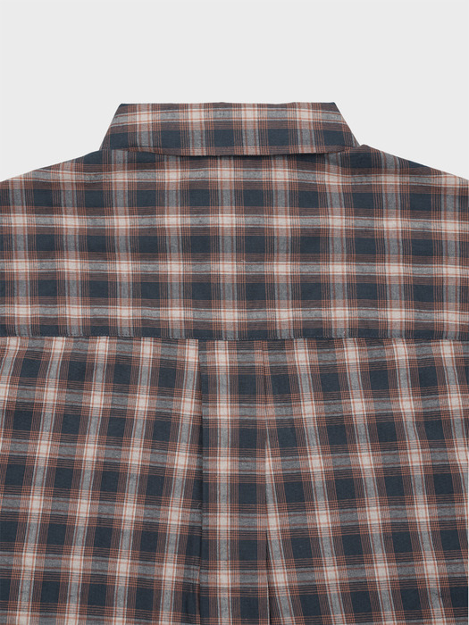 MEDIUM CHECK SHIRT_ORANGE