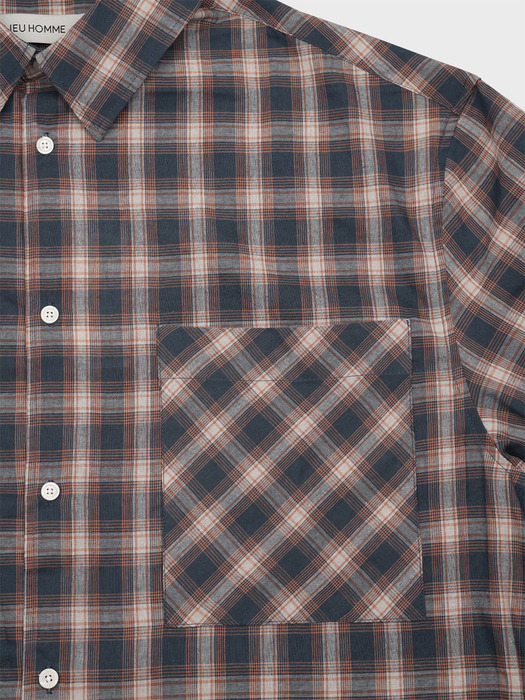 MEDIUM CHECK SHIRT_ORANGE