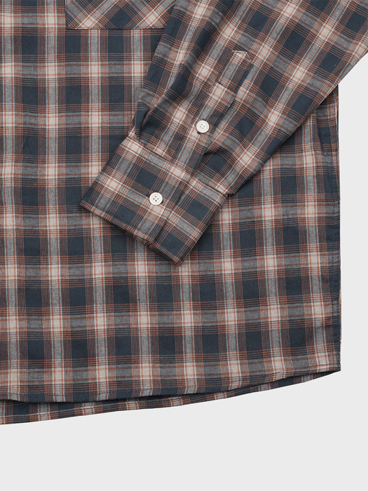 MEDIUM CHECK SHIRT_ORANGE