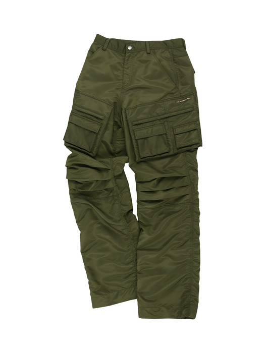 POCKET BAG CARGO PANTS apa744m(KHAKI)