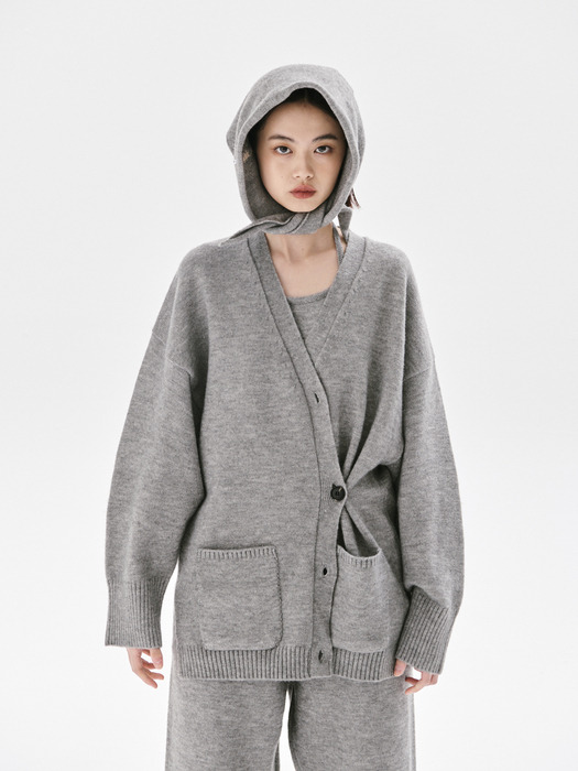 Rogge knit cardigan_MELANGE